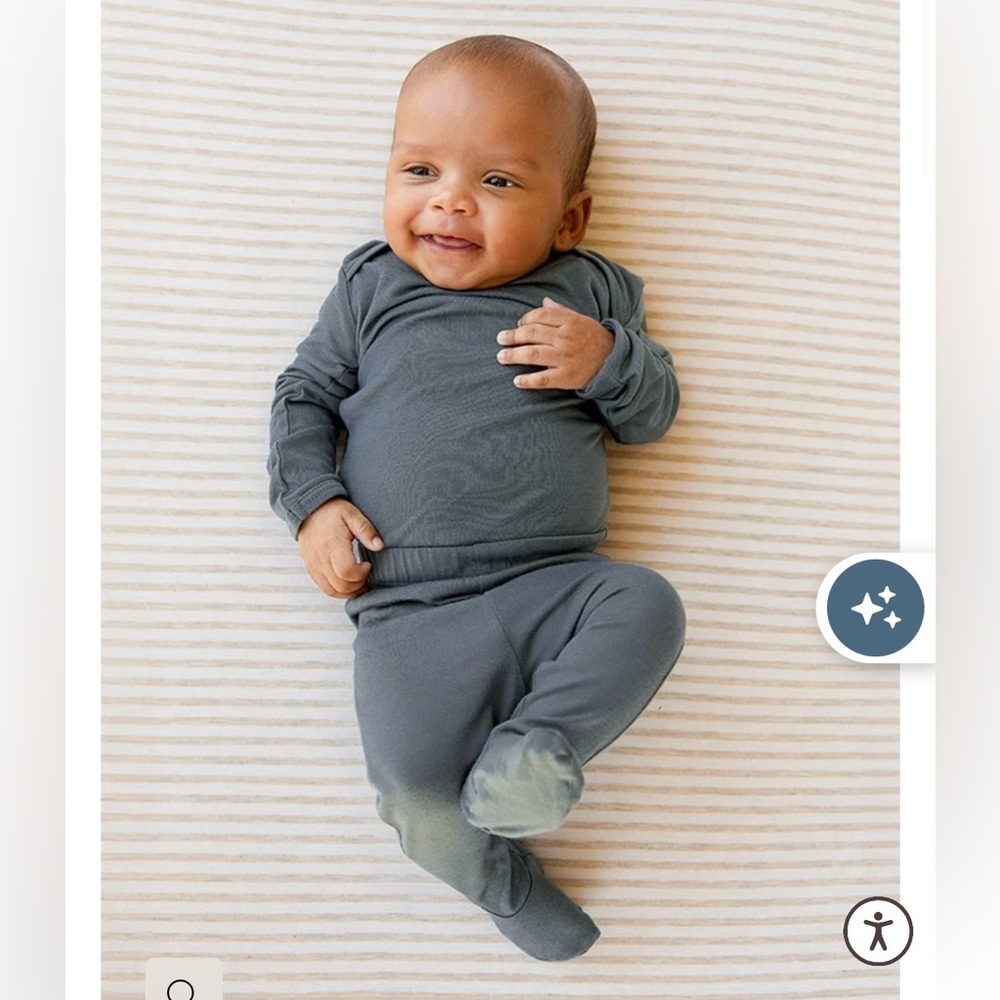 solly baby Long-Sleeve Pajama Set in Gray